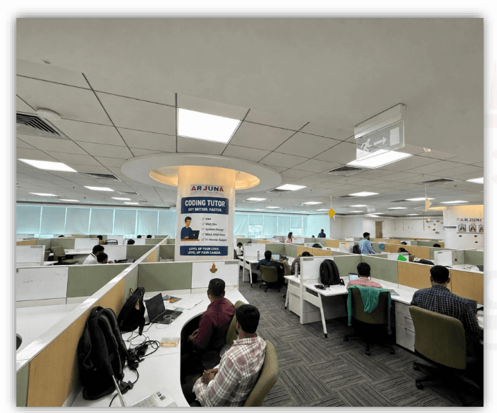 Corporate-style learning environment at Coding Tutor office