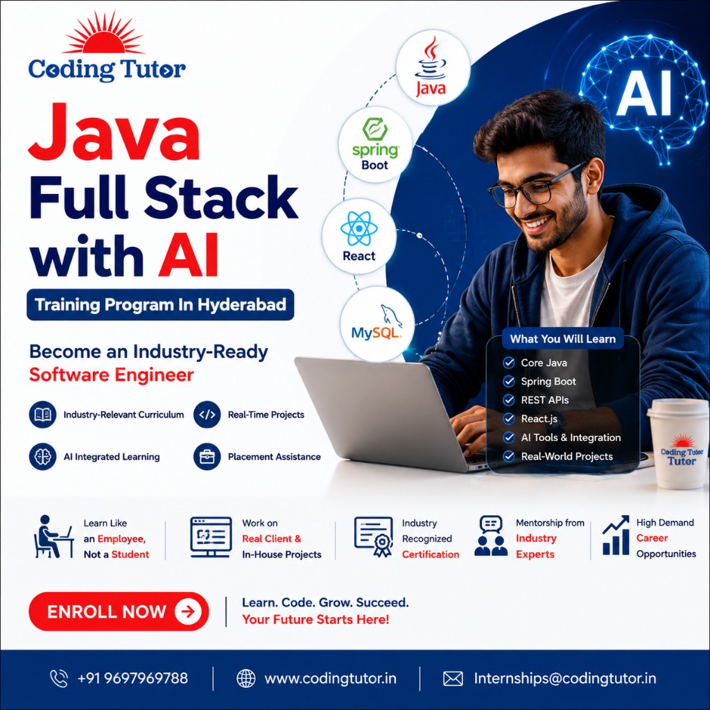 Java Full Stack with AI Training Program in Hyderabad