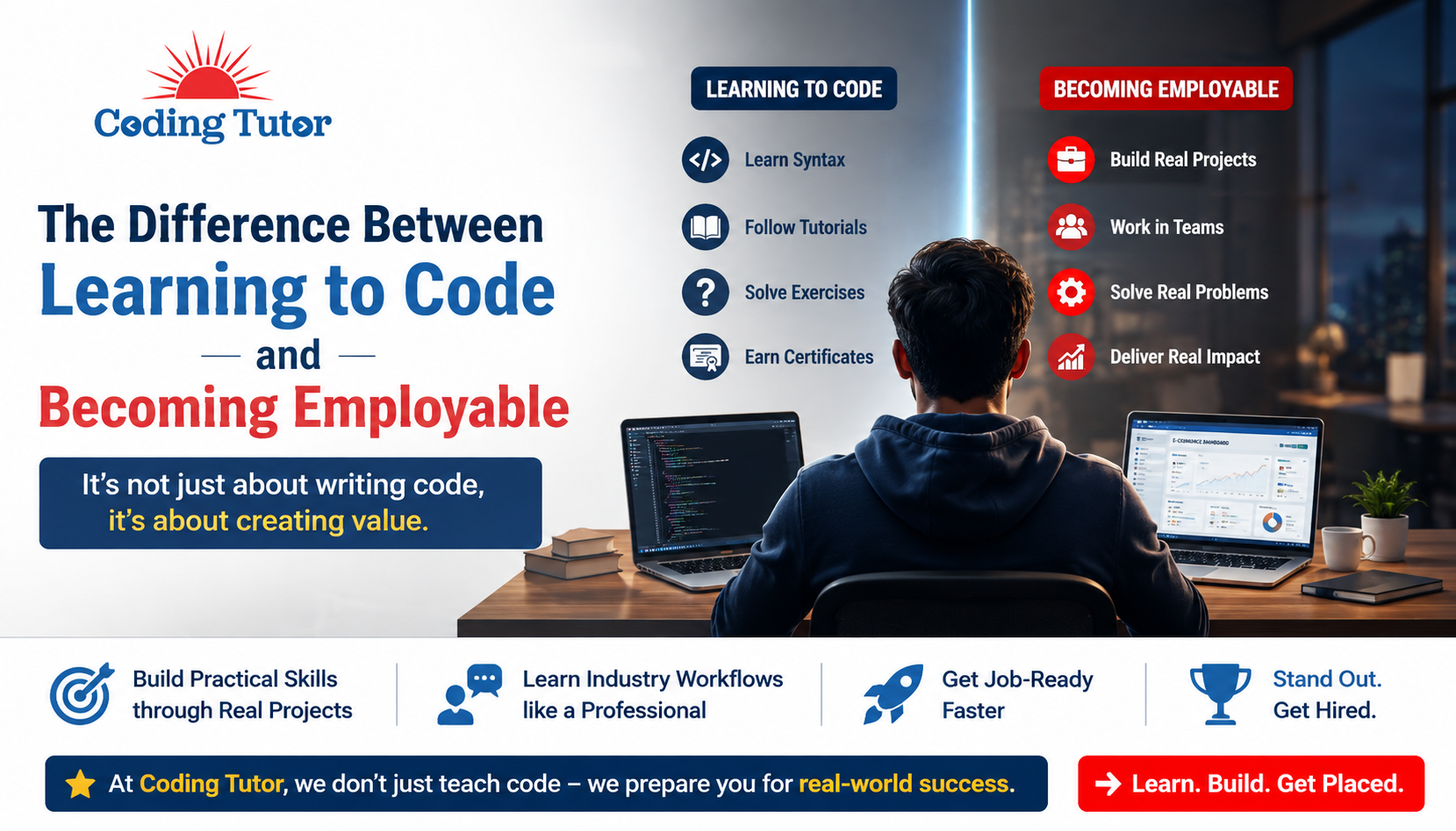The Difference Between Learning to Code and Becoming Employable